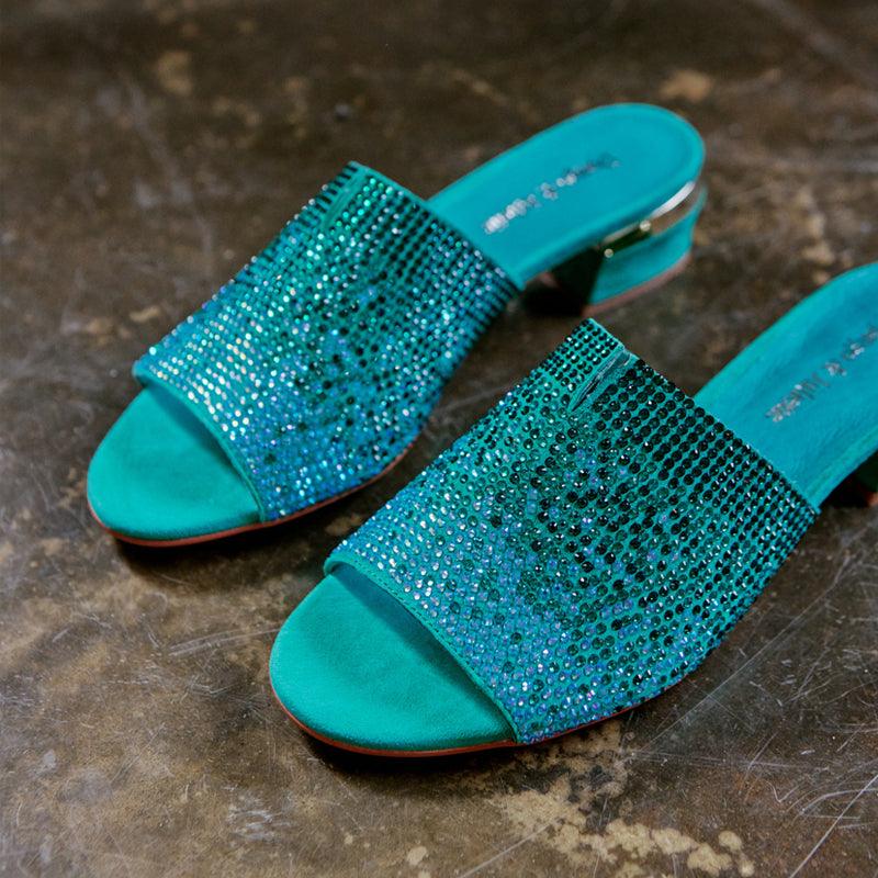 Tamarin Emerald Multi Heels, DJANGO & JULIETTE - Shouz