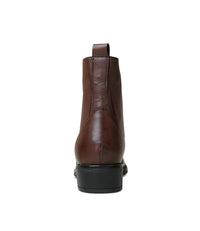 Seline Chestnut Leather Ankle Boots, EOS FOOTWEAR - Shouz