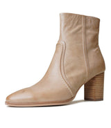 Anahi Cappacino Leather Ankle Boots, DJANGO & JULIETTE - Shouz