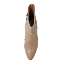 Anahi Cappacino Leather Ankle Boots, DJANGO & JULIETTE - Shouz