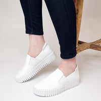 Becca White Leather Sneakers, DJANGO & JULIETTE - Shouz