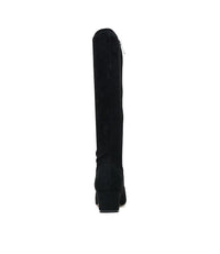 Hayleys Black Microsuede Knee High Boots, DJANGO & JULIETTE - Shouz