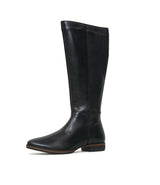 Gaetan Black Knee High Boots - Shouz