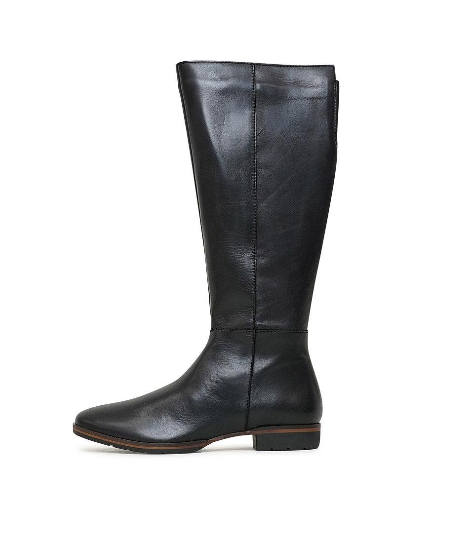 Gaetan Black Knee High Boots, EOS FOOTWEAR - Shouz