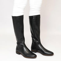 Gaetan Black Knee High Boots, EOS FOOTWEAR - Shouz