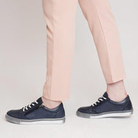 Ronnie Navy Leather Sneakers, SALA - Shouz