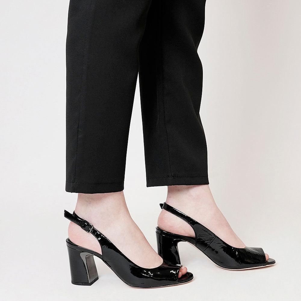 Kianna Black Patent Leather Heels, DJANGO & JULIETTE - Shouz