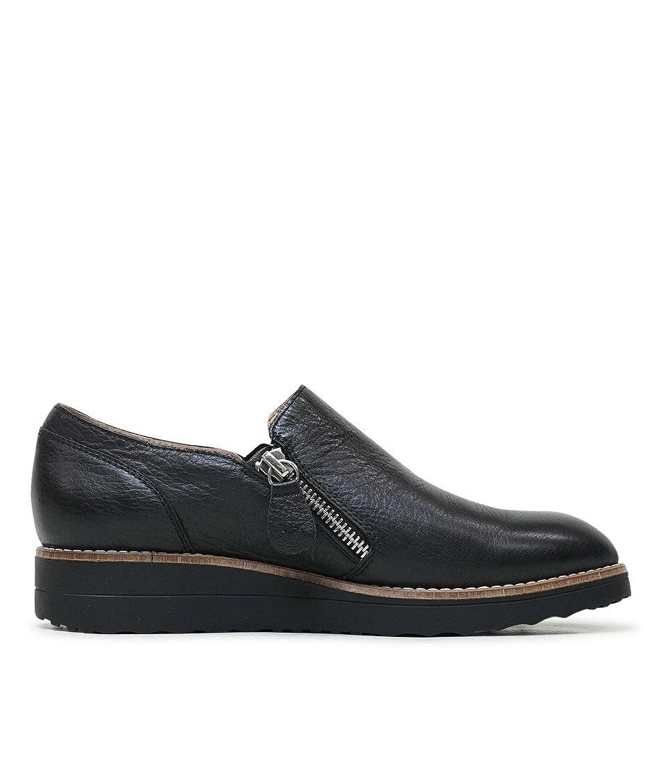 Otilia Black/ Black Leather Sneakers, TOP END - Shouz