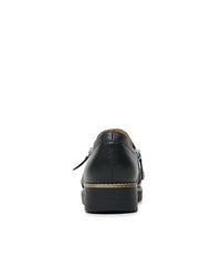 Otilia Black/ Black Leather Sneakers, TOP END - Shouz