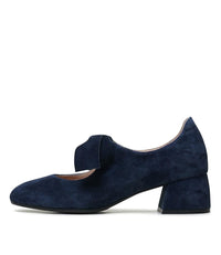 Chiara Navy Suede Heels, DJANGO & JULIETTE - Shouz