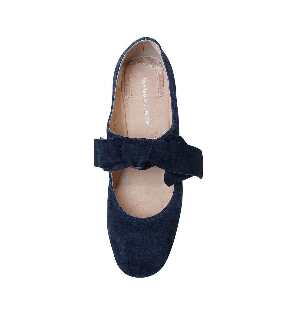 Chiara Navy Suede Heels, DJANGO & JULIETTE - Shouz