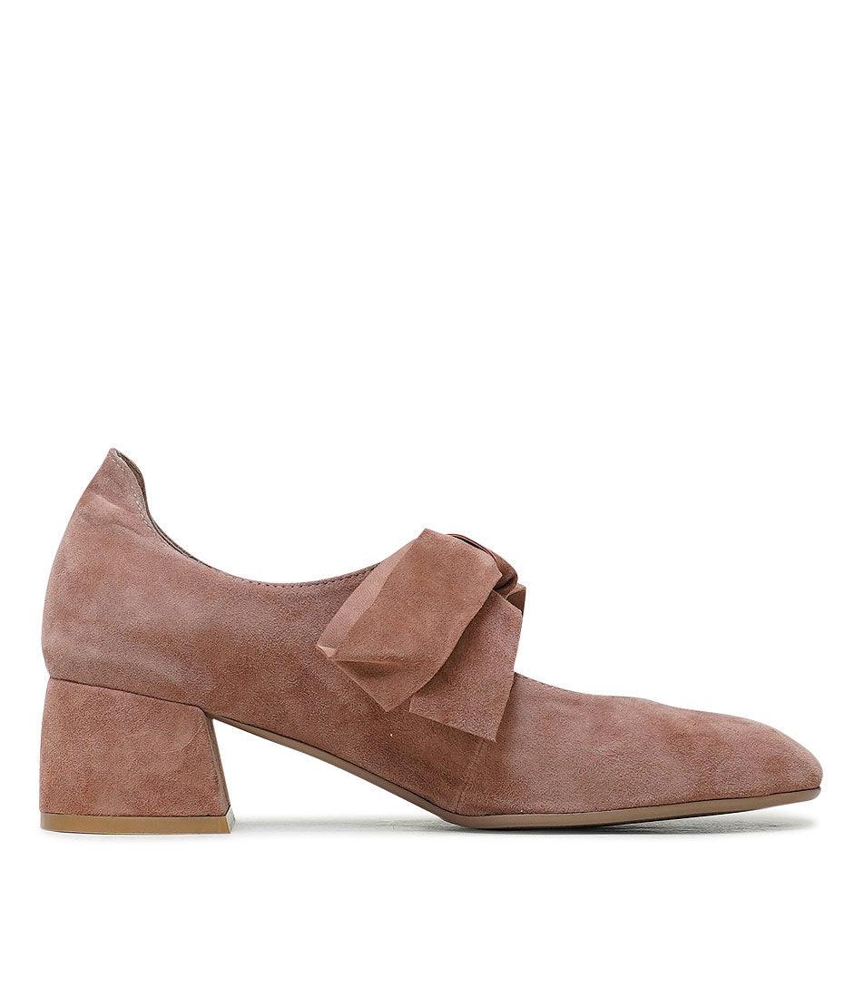 Chiara Cafe Suede Heels, DJANGO & JULIETTE - Shouz