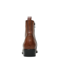 Seline Brandy Leather Ankle Boots, EOS FOOTWEAR - Shouz
