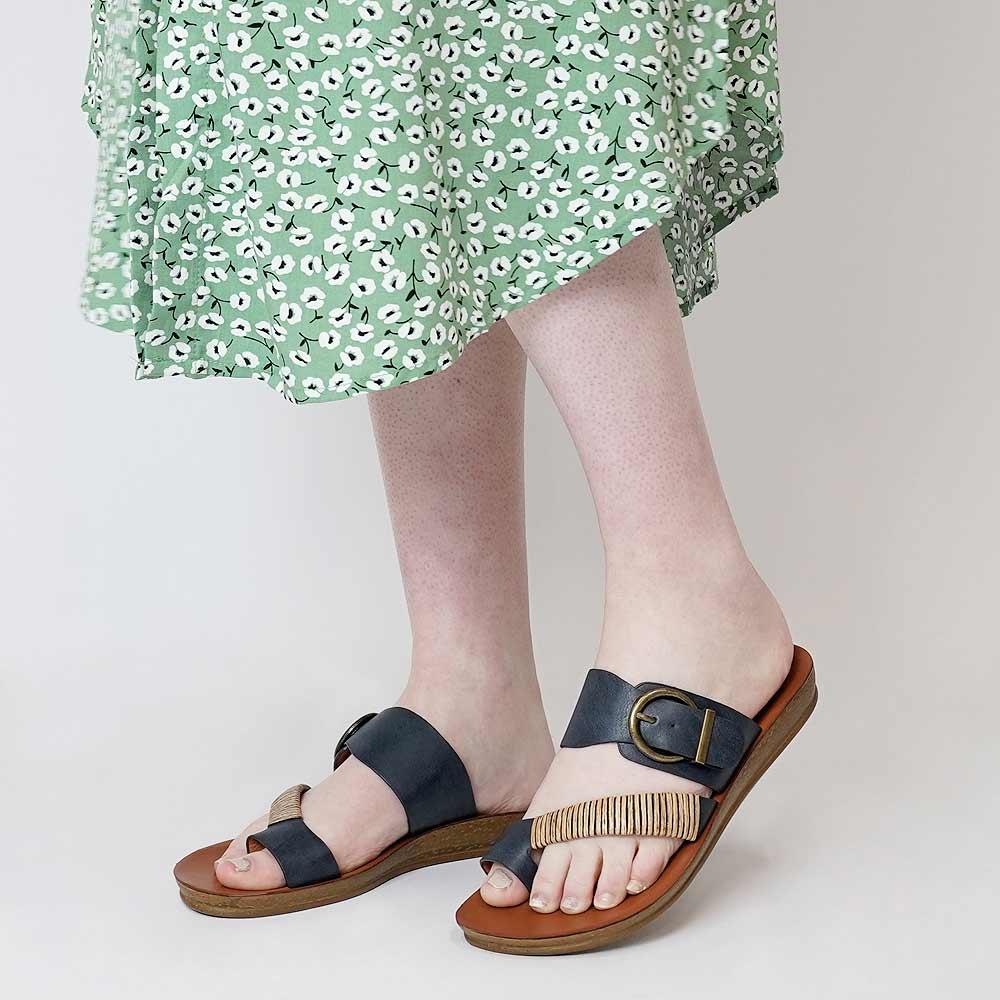 Bria Navy Sandals, LOS CABOS - Shouz