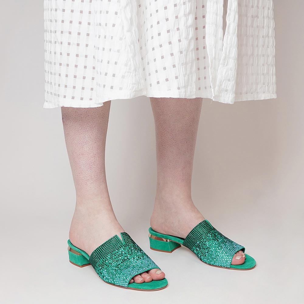 Tamarin Emerald Multi Heels, DJANGO & JULIETTE - Shouz