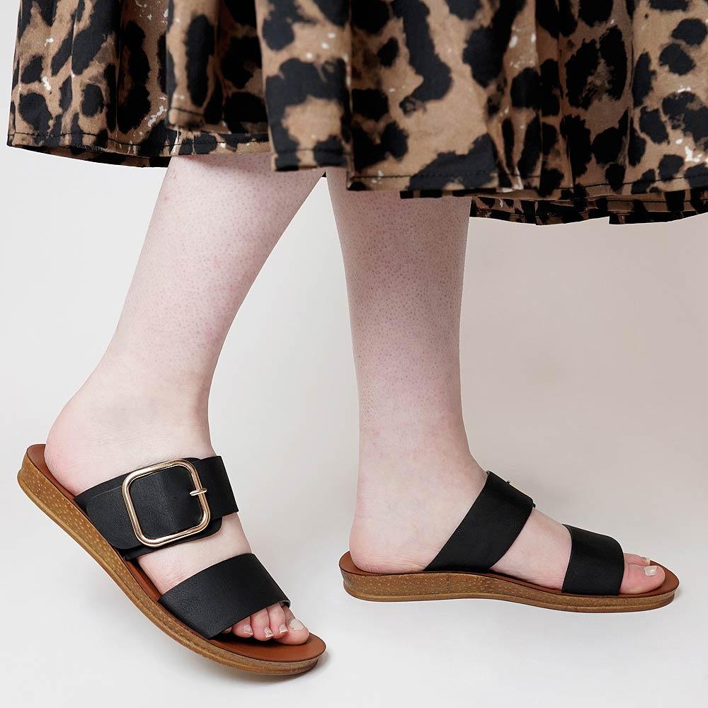 Doti Black Slides, LOS CABOS - Shouz