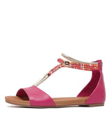 Jazmin Fuchsia Multi Leather Sandals, DJANGO & JULIETTE - Shouz