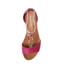 Jazmin Fuchsia Multi Leather Sandals, DJANGO & JULIETTE - Shouz