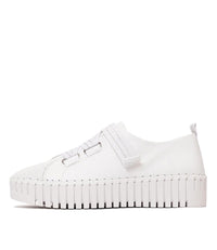 Brightery White/ White Silver Leather Sneakers, DJANGO & JULIETTE - Shouz