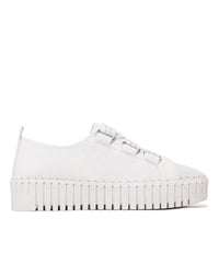 Brightery White/ White Silver Leather Sneakers, DJANGO & JULIETTE - Shouz