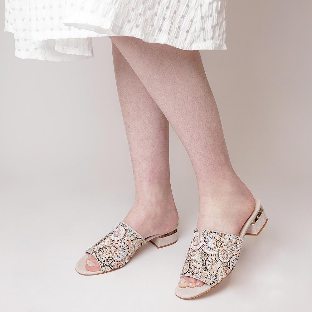Tammy Nude Suede Heels, DJANGO & JULIETTE - Shouz