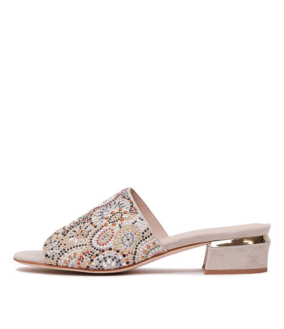 Tammy Nude Suede Heels, DJANGO & JULIETTE - Shouz