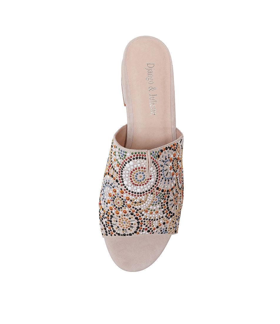 Tammy Nude Suede Heels, DJANGO & JULIETTE - Shouz