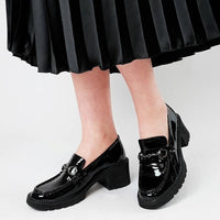 Zoey Black Patent Leather Loafers, DJANGO & JULIETTE - Shouz