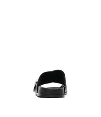Daisee Black Leather Slides, DJANGO & JULIETTE - Shouz