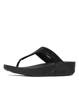 Lulu Crystal All Black Sandals, FITFLOP - Shouz
