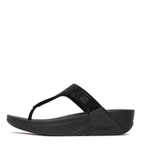 Lulu Crystal All Black Sandals, FITFLOP - Shouz