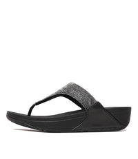 Lulu Glitz All Black Sandals, FITFLOP - Shouz