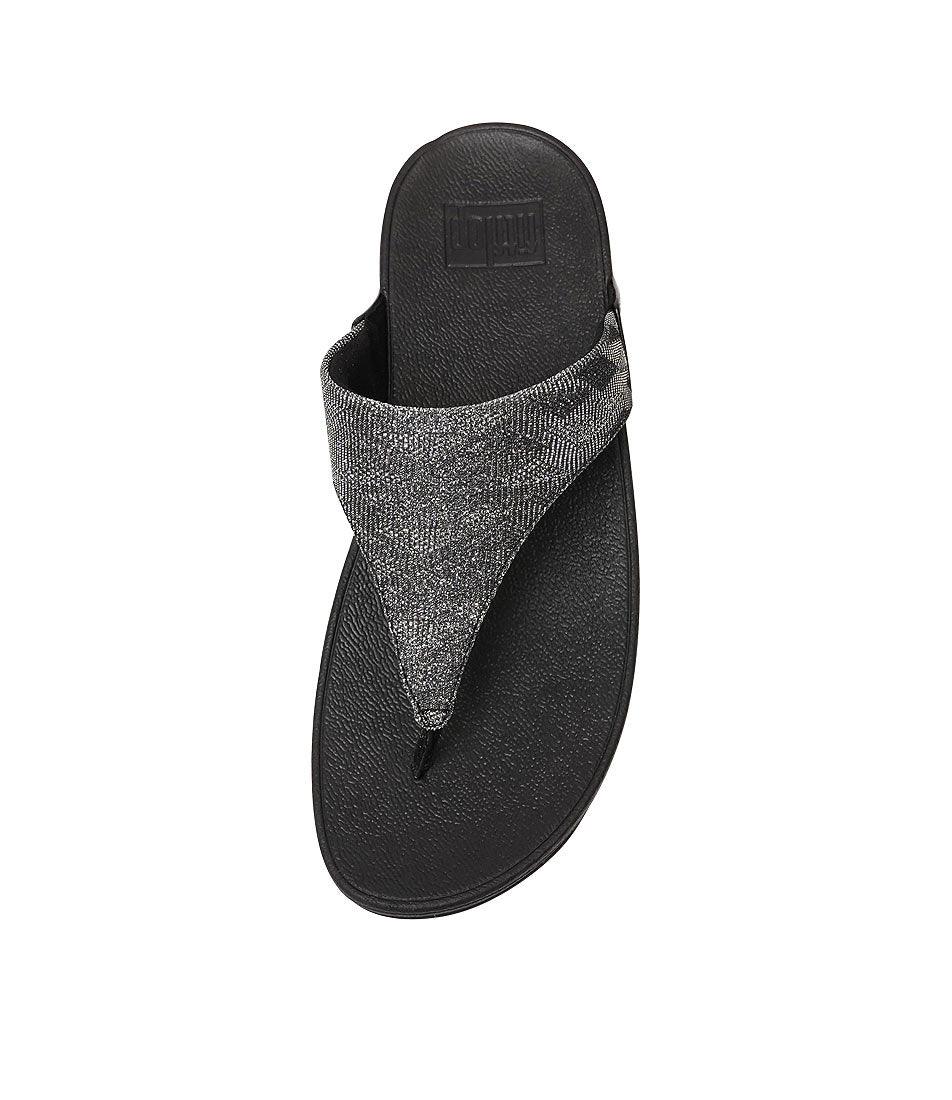 Lulu Glitz All Black Sandals, FITFLOP - Shouz