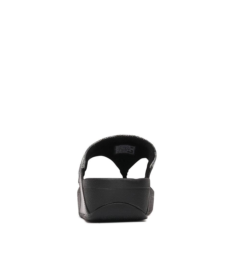 Lulu Glitz All Black Sandals, FITFLOP - Shouz