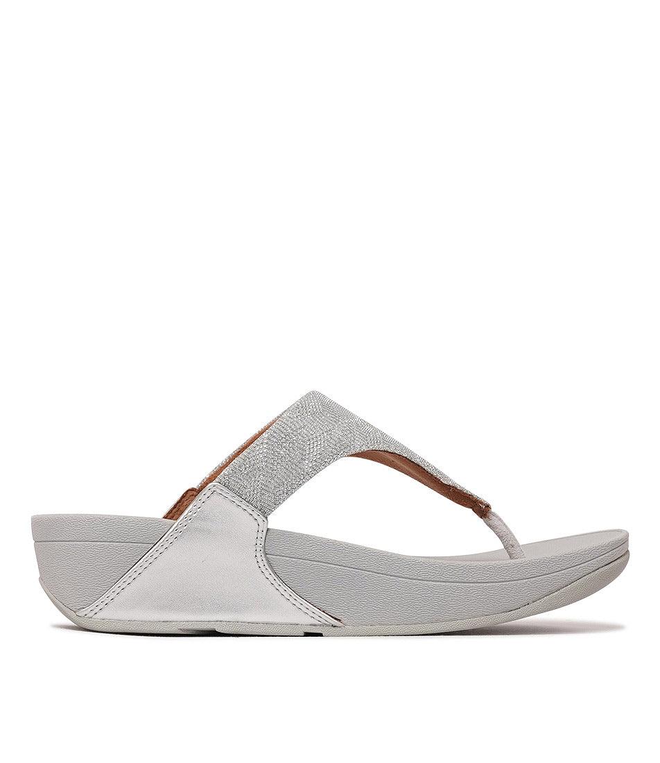 Lulu Glitz Silver Sandals, FITFLOP - Shouz