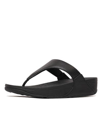 Lulu Leather Black Sandals, FITFLOP - Shouz