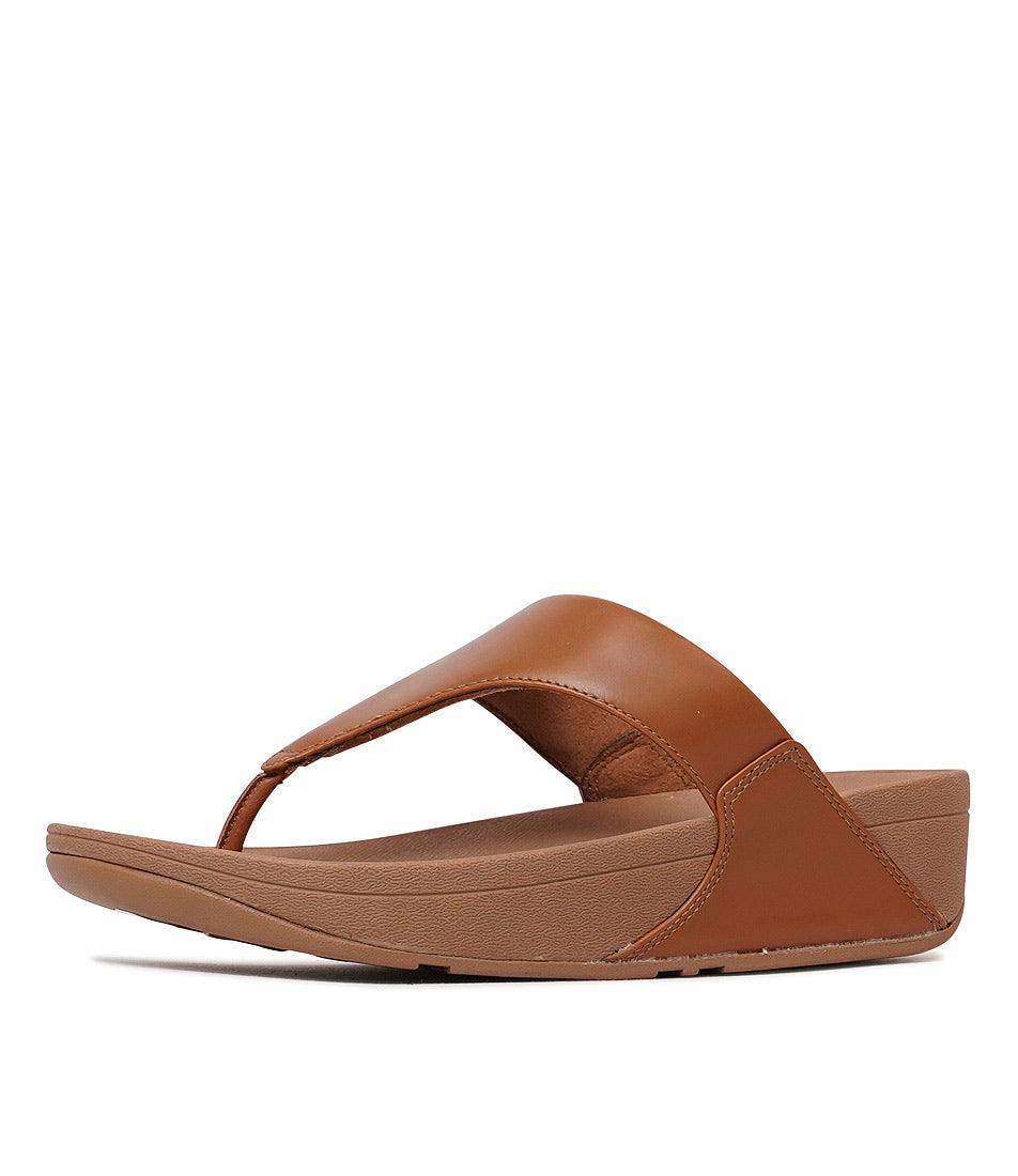 Lulu Leather Light Tan Sandals, FITFLOP - Shouz