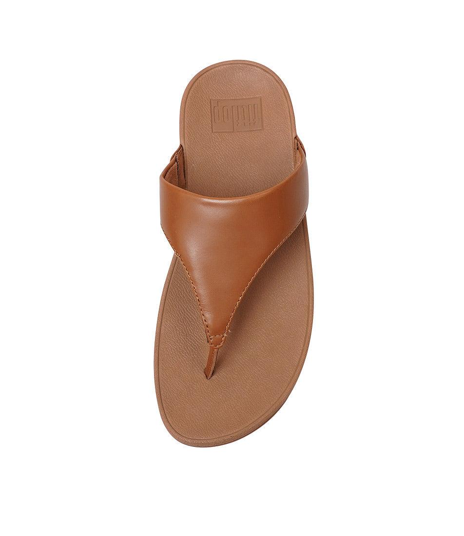 Lulu Leather Light Tan Sandals, FITFLOP - Shouz