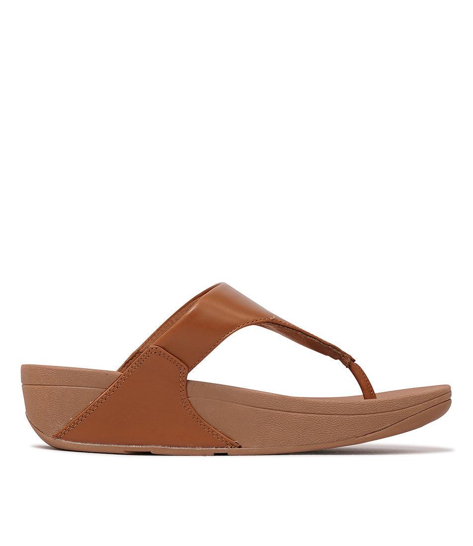 Lulu Leather Light Tan Sandals, FITFLOP - Shouz