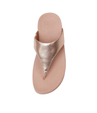 Lulu Leather Rose Gold Sandals, FITFLOP - Shouz