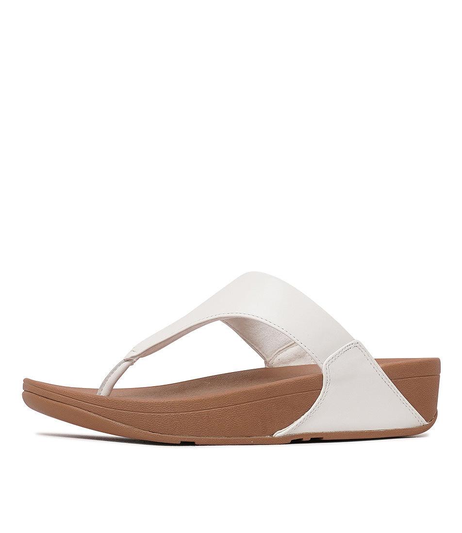 Lulu Leather White Sandals by FitFlop – Shouz