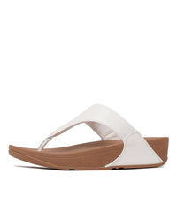 Lulu Leather White Sandals, FITFLOP - Shouz