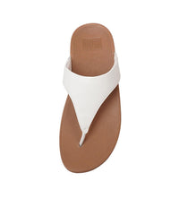 Lulu Leather White Sandals, FITFLOP - Shouz