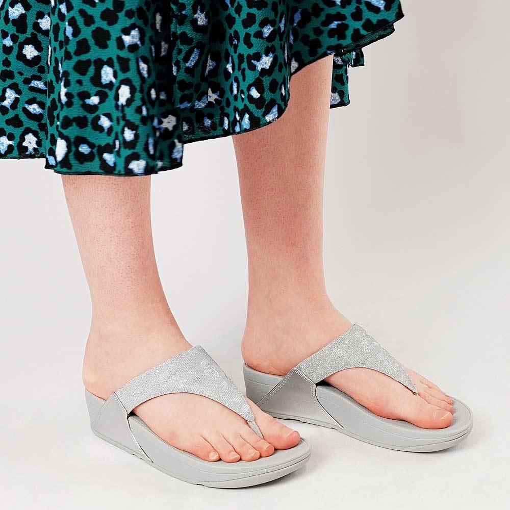 Lulu Glitz Silver Sandals - Shouz
