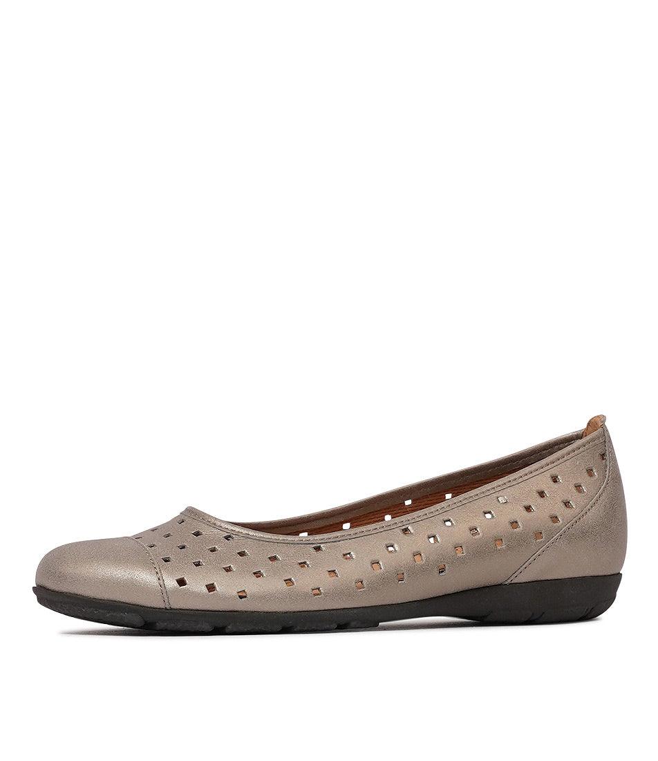 Skylar Metallic Leather Ballet Flats, GABOR - Shouz