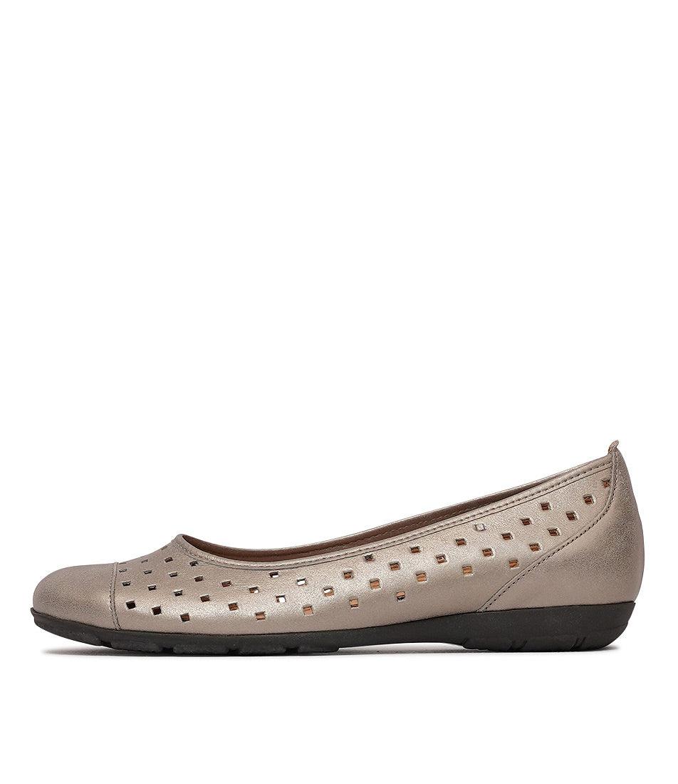 Skylar Metallic Leather Ballet Flats, GABOR - Shouz