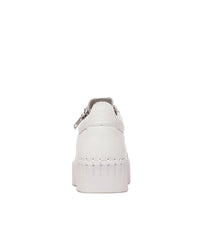 Bump White Patent Leather Sneakers - Shouz