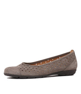 Skylar Wallaby Suede Ballet Flats, GABOR - Shouz
