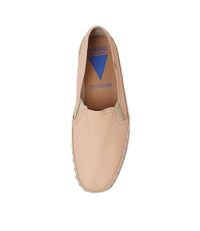 Nuria Nude Leather Espadrilles, VERBENAS - Shouz