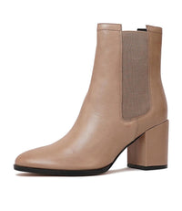 Castel Taupe Leather Chelsea Boots, EOS FOOTWEAR - Shouz
